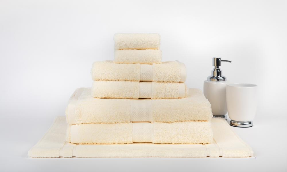 100% Premium Combed Cotton Extra Large Bath Sheet Towel Set | 7 or 14pc Sets | Superior Abosrbance and Size  | 2 Sizes - 30 Colours Bath Towels & Washcloths 7pc Set / Cream Ontrendideas Bed and Bath