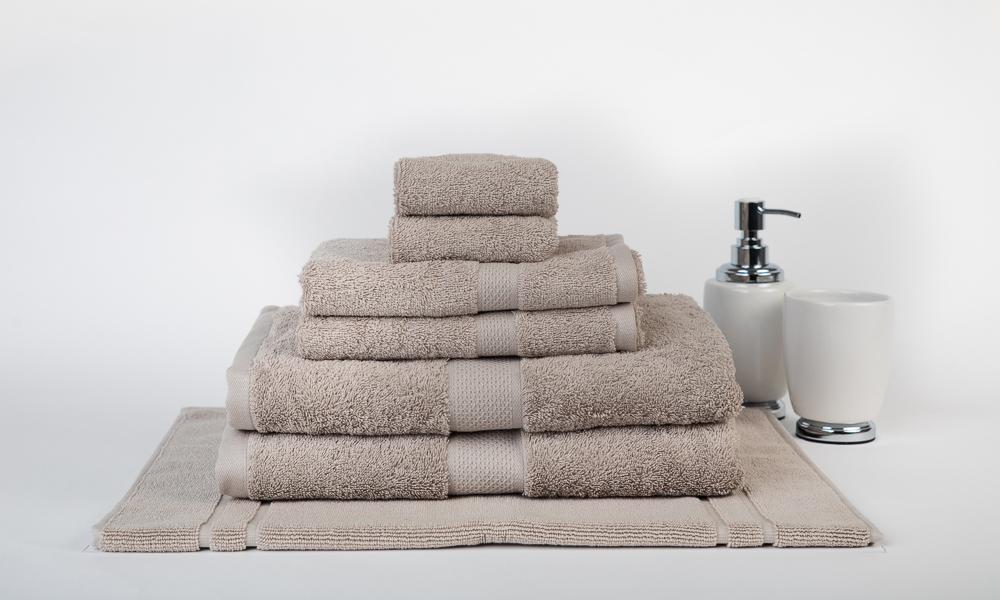 100% Premium Combed Cotton Extra Large Bath Sheet Towel Set | 7 or 14pc Sets | Superior Abosrbance and Size  | 2 Sizes - 30 Colours Bath Towels & Washcloths 7pc Set / Silver Ontrendideas Bed and Bath