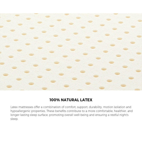 Allure Ultra Plush Latex 9 Zone Dreameasy 34cm Mattress | Full Body Support Medium Firm Hypo Allergenic Bed Mattress