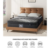 Dreameasy 9 Zone Bamboo Charcoal Infused Premium 35cm Mattress | 8 Layer Pocket Spring Support Ultimate Comfort Eco Mattress