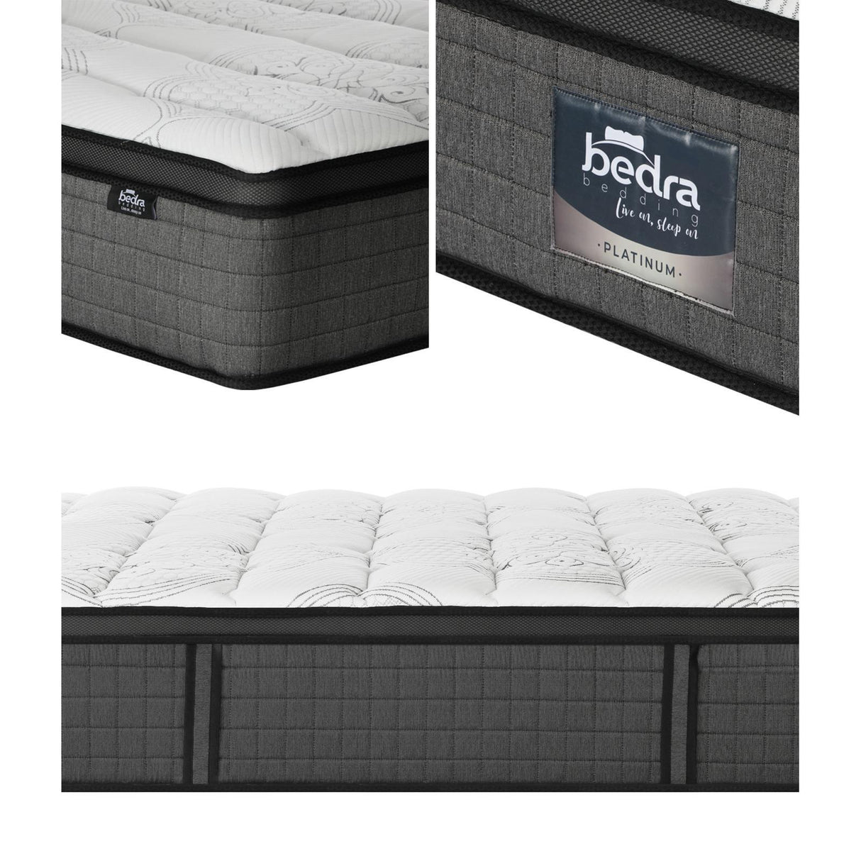Allure Ultra Plush Latex 9 Zone Dreameasy 34cm Mattress | Full Body Support Medium Firm Hypo Allergenic Bed Mattress