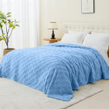 Luxiore Super Soft Plush Warm Fleece Winter Blanket | 300GSM Stylish Jacquard Fleecy Blanket