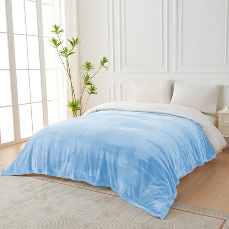 Luxiore Soft Plush Warm Mink Flannel Winter Blanket | 300GSM Ultra Plush Mink Lightweight Blanket