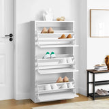 Modern 20-45 Pair Shoe Cabinet | Storage Rack and Organiser | Shoe Storage Organiser by Oikiture