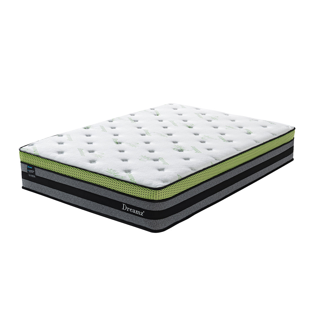 Dreameasy 7 Zone Bamboo Cool Gel Infused Pocket Spring Mattress | Ultra Cooling Airmax Cool Flow