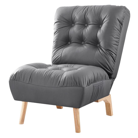 Upton Plush Premium Recliner Chair | Wood and Upholstered Adjustable Accent Chair