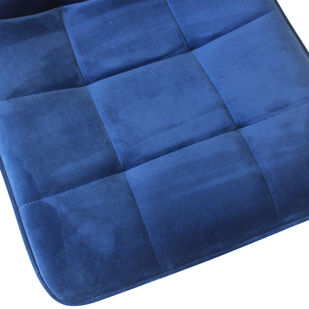 Set of Four Milano Premium Velvet Fabric Dining Chairs | Plush Velvet Padded Dining Chairs