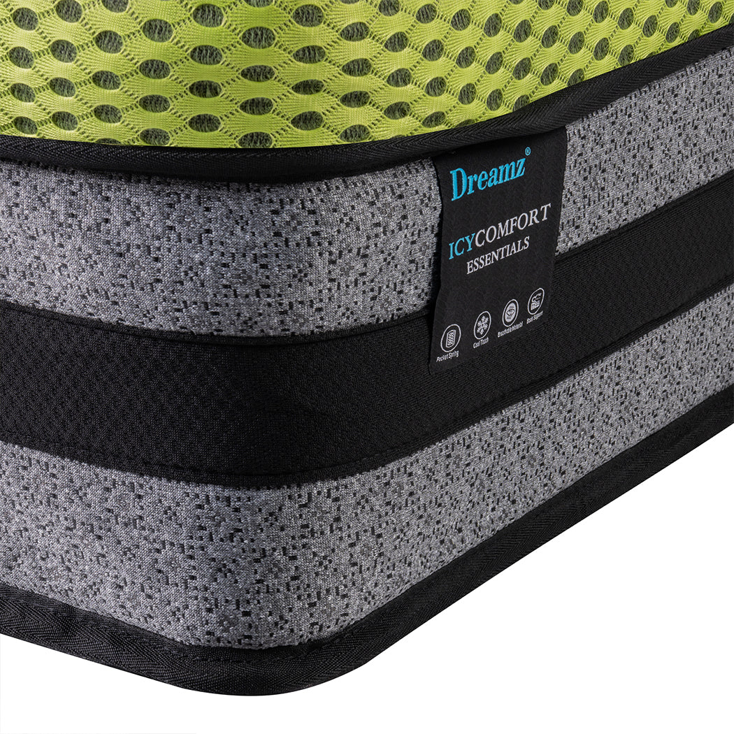 Dreameasy 7 Zone Bamboo Cool Gel Infused Pocket Spring Mattress | Ultra Cooling Airmax Cool Flow