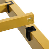 Royale Iris Metal Padded Modern Bed | High Quality Modern Slimline Bed Frame