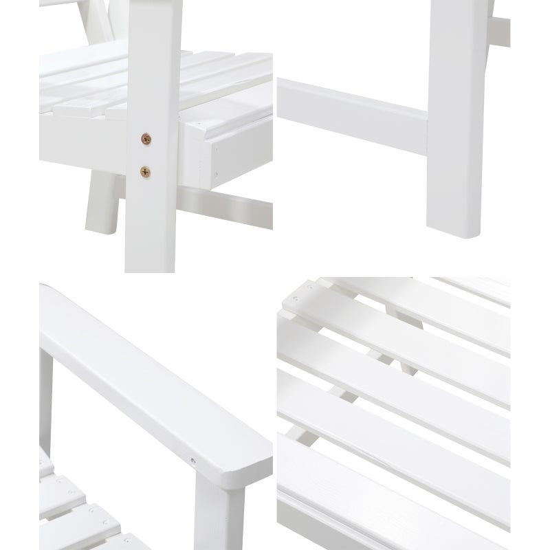Tatiana Luxe Quality Outdoor Wooden Deck Chairs | Patio Garden High Back Armchairs