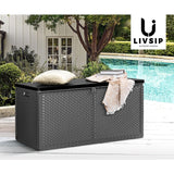 Super Premium 310L Outdoor Storage Box and Bench | Lockable Weatherproof Garden Storage Box