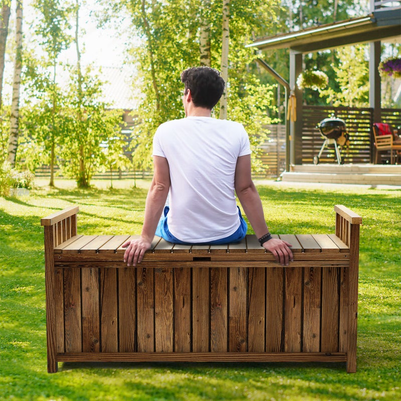 Two in One 200L Outdoor Bench and Storage Box | Wooden Garden Bench by Livsip