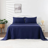 Luxiore 1800TC Super Soft Silky Brushed Microfibre Sheet Set | Luxury Pin Stripe Microfibre Sheets
