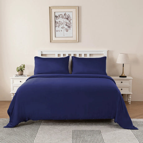 Luxiore Soft 100% Bamboo Eco Quilt Cover Set | Breathable Silky Pure Bamboo Duvet Set
