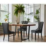 Set of Two Amelia Velet Soft Tufted Dining Chairs | Premium Plush Dining Chairs