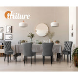 Set of Two Amelia Velet Soft Tufted Dining Chairs | Premium Plush Dining Chairs