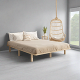 Scandi Luxe Premium Timber Platform Bed | Reinforced Durable Wooden Floating Bed Base