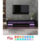 Spezia Nuvo LED 16 Light TV Cabinet 180cm Entertainment Unit | Hi Gloss TV Unit Stand