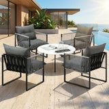 Amalfi  3 or 5pc Premium Table and Chair Outdoor Set | Soft Cushioned Chairs and Table Patio Furniture Set
