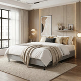 Vienna Luxe Fabric Platform Bed Base | Verstaile Modern Sleek Fabric Bed Base