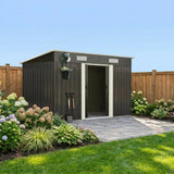 Forte Premium Outdoor Metal Garden Shed with Air Vents | High Quality Storage Garden Shed