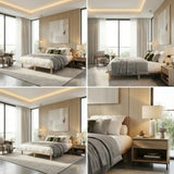 Scandi Luxe Premium Timber Platform Bed | Reinforced Durable Wooden Floating Bed Base