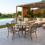 Astano High Quality Vintage Cast Aluminium Outdoor Patio Set | Durable Heavy Metal Outdoor Table Chair Set