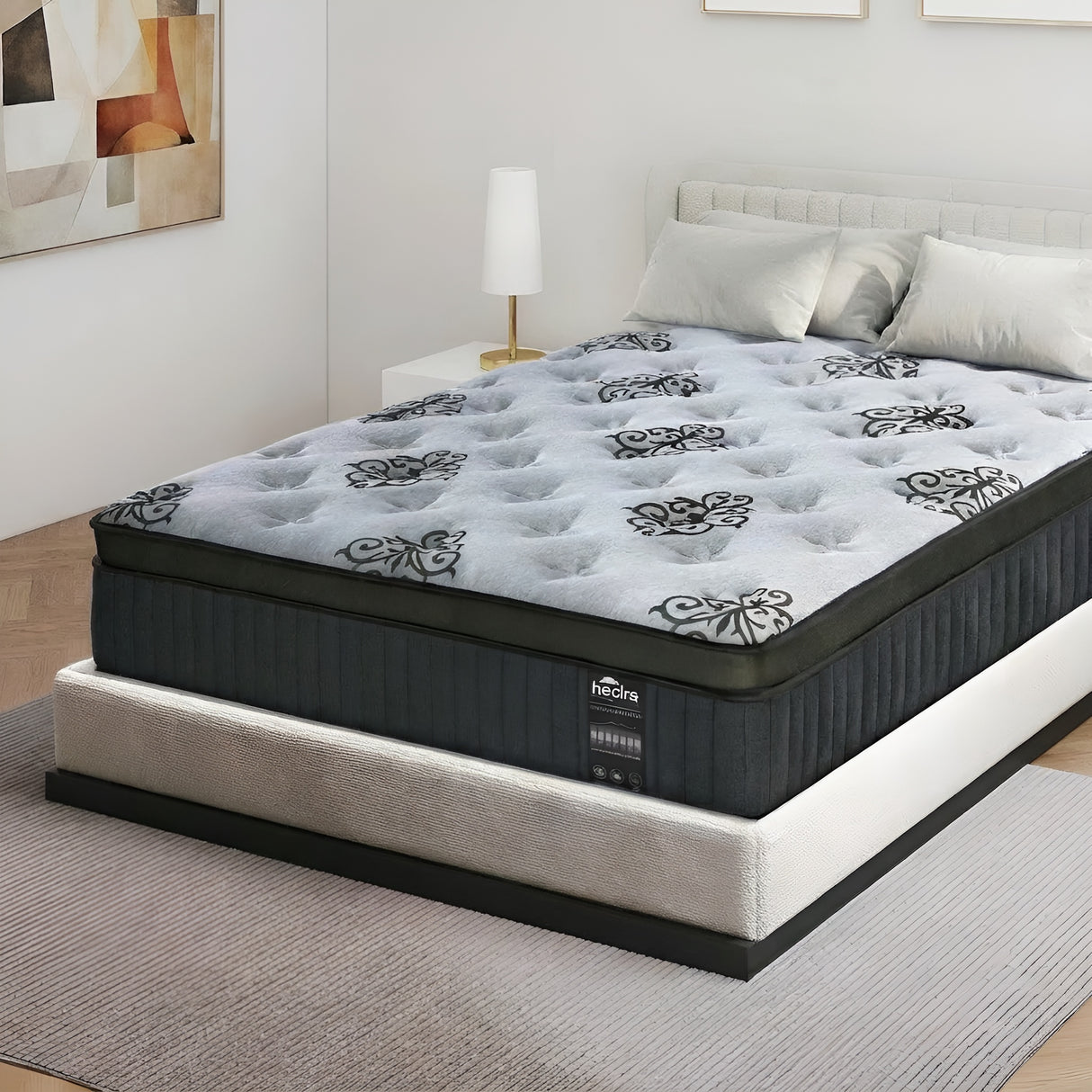 Prestige 32cm Bamboo Charcoal Infused 5 Zone Pocket Spring Mattress | Anti Disturbance Medium Firm Eco Mattress