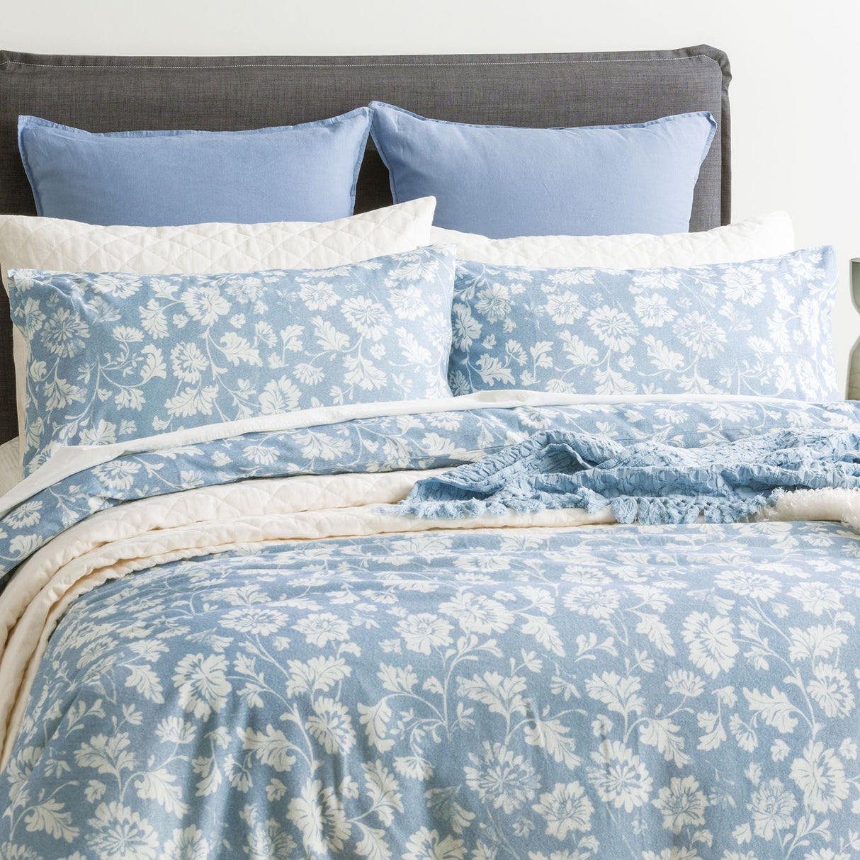 175GSM 100% Egyptian Cotton Flannelette Quilt Cover Set by Park Avenue | Winter Warm Bedding