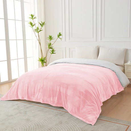 Luxiore Soft Plush Warm Mink Flannel Winter Blanket | 300GSM Ultra Plush Mink Lightweight Blanket