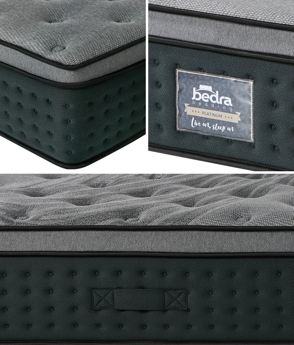 Dreameasy Breathable Gel Infused Cooling Mattress | 34cm Premium Medium Firm Edge Support 5 Zone Mattress