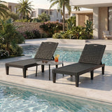 Madera 5 Tier Adjustable Modern Sun Lounge | Textured Weather Resistant Outdoor Pool Lounger