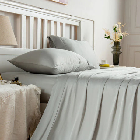 Luxiore Soft 100% Bamboo Eco Friendly Sheet Set | Breathable Silky Pure Bamboo Sheet Set
