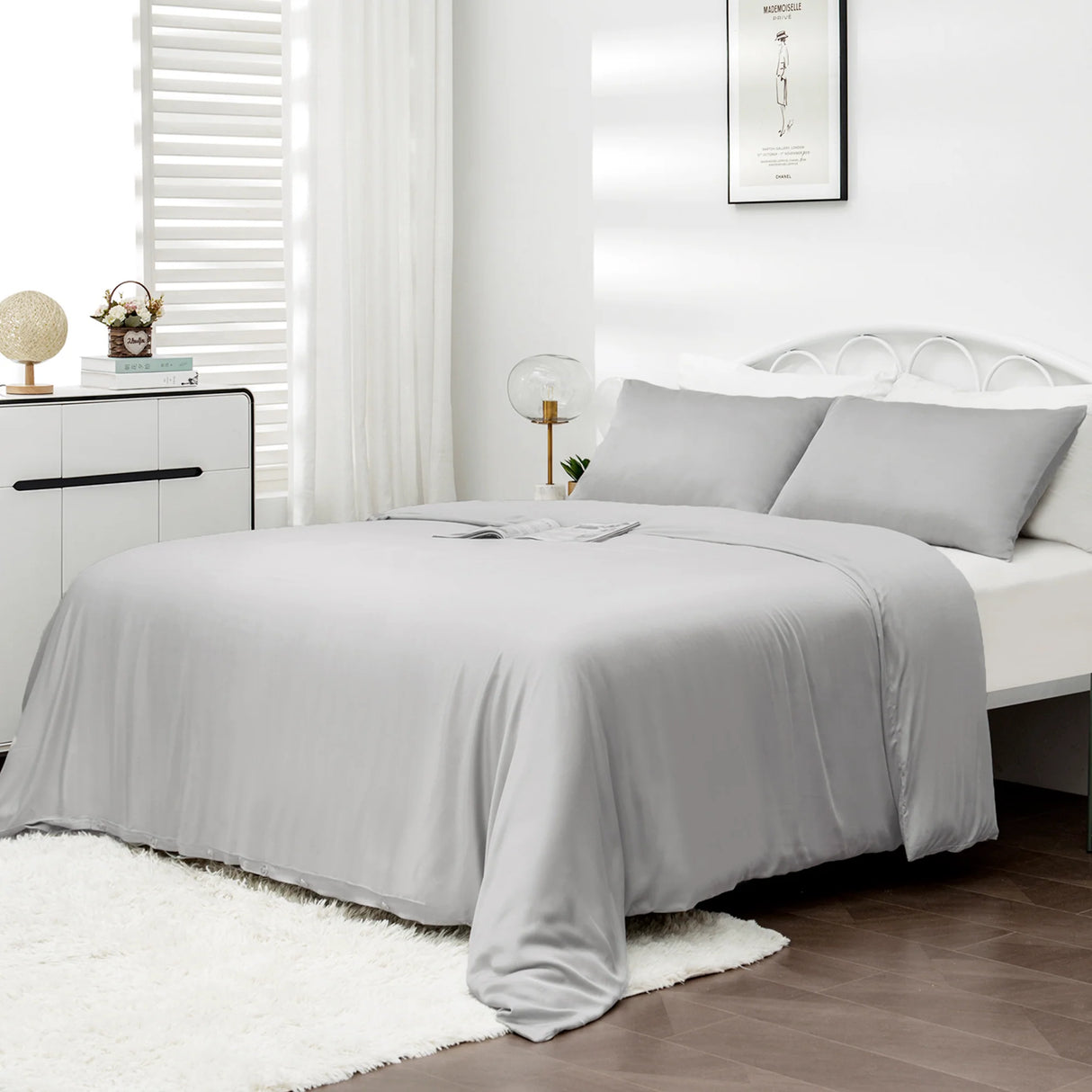 Luxiore Soft 100% Bamboo Eco Quilt Cover Set | Breathable Silky Pure Bamboo Duvet Set
