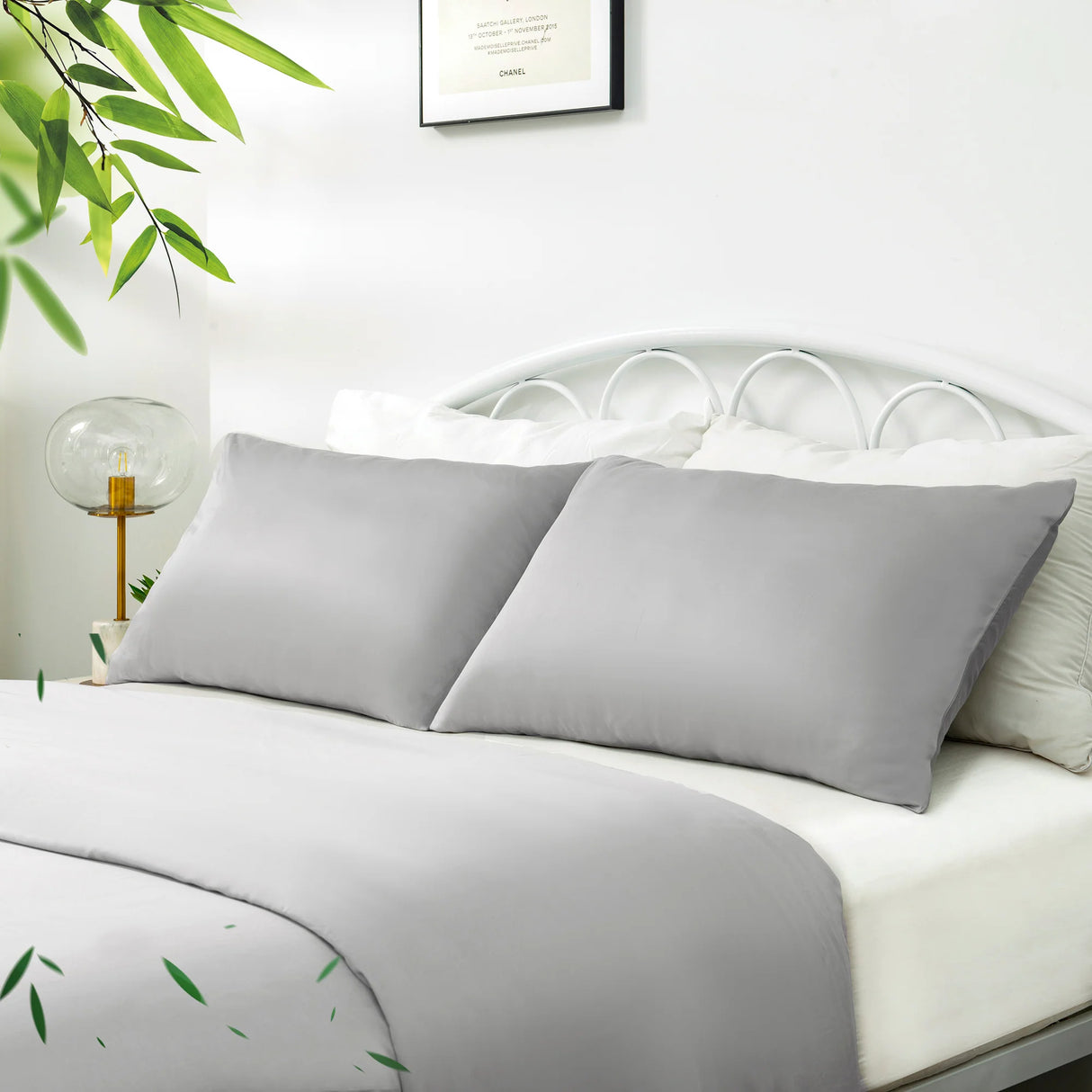 Luxiore Soft 100% Bamboo Eco Quilt Cover Set | Breathable Silky Pure Bamboo Duvet Set