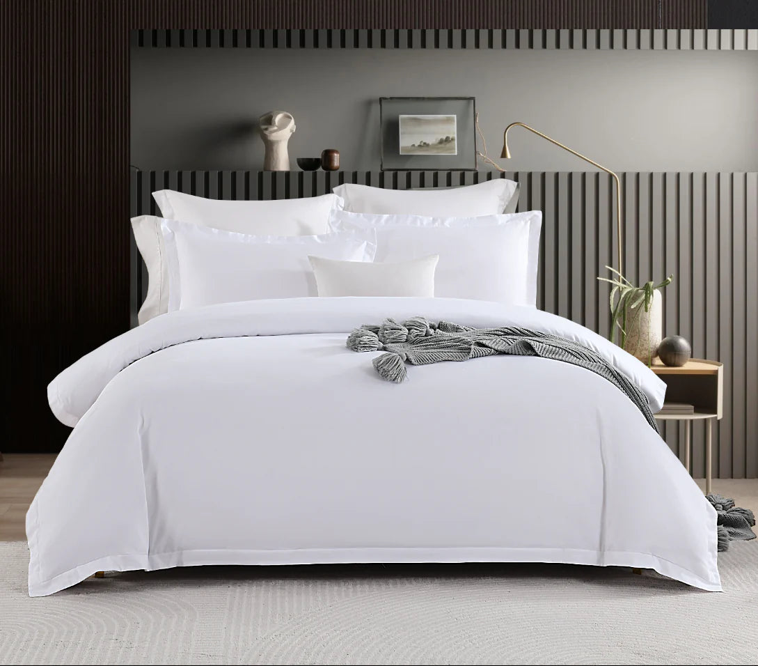 Luxore 400TC 100% Premium Egyptian Cotton Quilt Cover & Fitted Sheet Set | Super Fine Egyptian Cotton Bedding Set