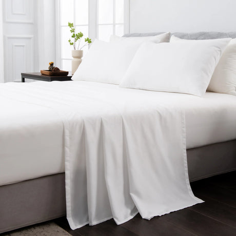 Luxiore 2000TC Breathable Cooling Bamboo Blend Sheet Set | Eco Friendly Anti Wrinkle Bamboo Sheets
