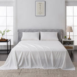Luxiore 2000TC Breathable Cooling Bamboo Blend Sheet Set | Eco Friendly Anti Wrinkle Bamboo Sheets
