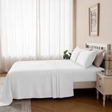 Luxiore 1800TC Super Soft Silky Brushed Microfibre Sheet Set | Luxury Pin Stripe Microfibre Sheets