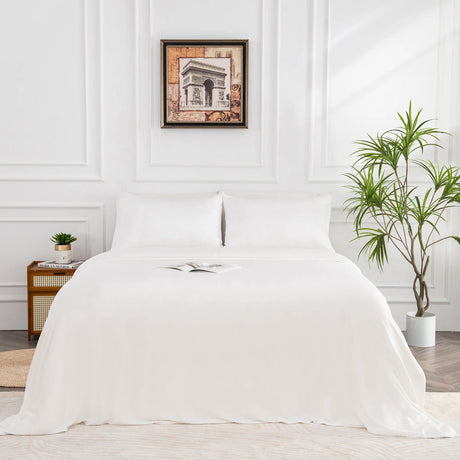 Luxiore Soft 100% Bamboo Eco Quilt Cover Set | Breathable Silky Pure Bamboo Duvet Set