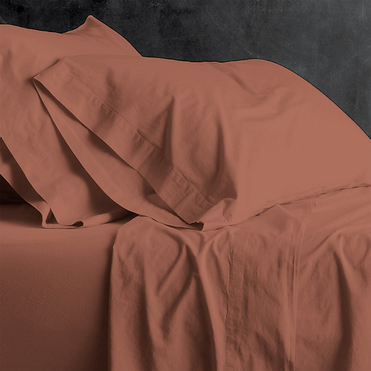 Premium European Vintage Washed Cotton Sheet Set by Park Avenue