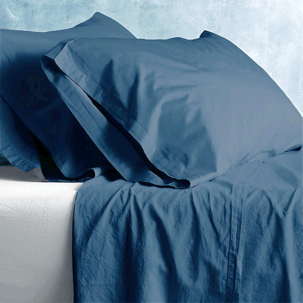 Premium European Vintage Washed Cotton Sheet Set by Park Avenue