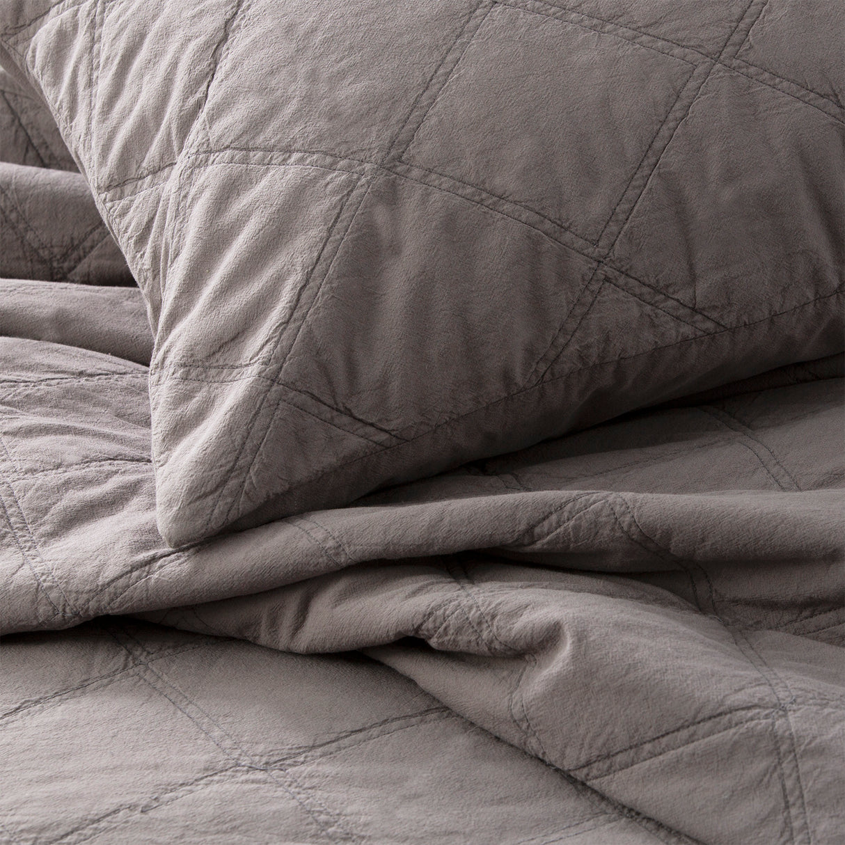Luxury 3pc Attwood Vintage Stone Washed Cotton Quilted Coverlet Set by Renee Taylor