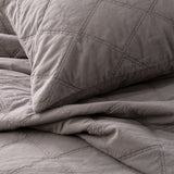 Luxury 3pc Attwood Vintage Stone Washed Cotton Quilted Coverlet Set by Renee Taylor