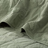 Luxury 3pc Attwood Vintage Stone Washed Cotton Quilted Coverlet Set by Renee Taylor