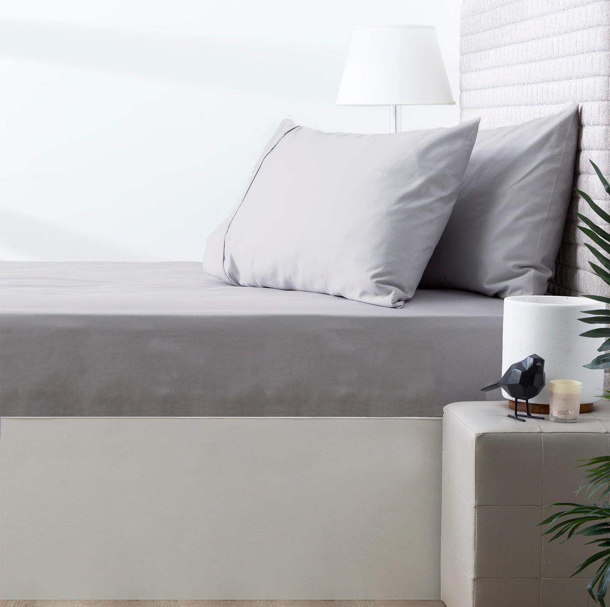 500TC Pure Natural Cotton Fitted Combo Sheet Set by Park Avenue | Pure Cotton Sheets