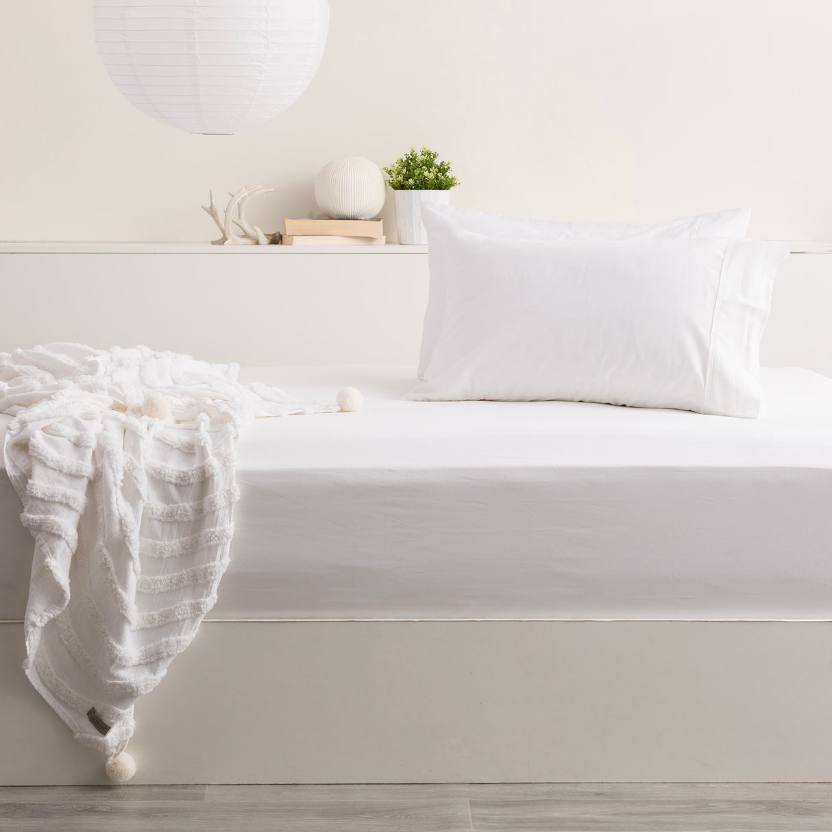 500TC Superior Bamboo Cotton Hotel Quality Fitted Sheet Combo Set by Park Avenue