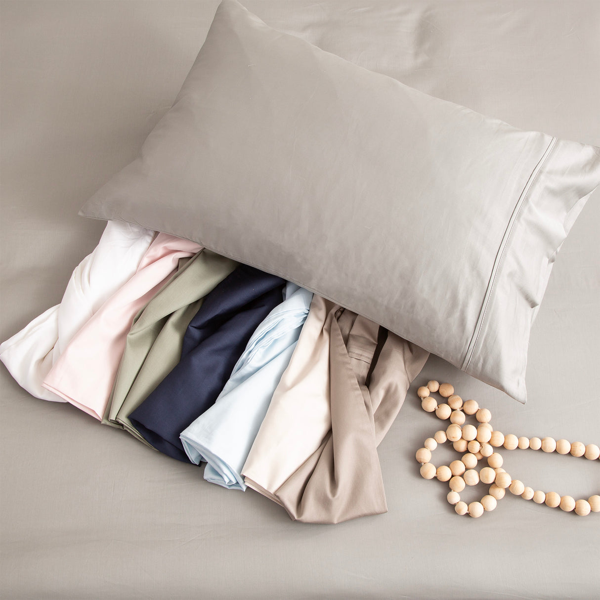 500TC Superior Bamboo Cotton Hotel Quality Fitted Sheet Combo Set by Park Avenue