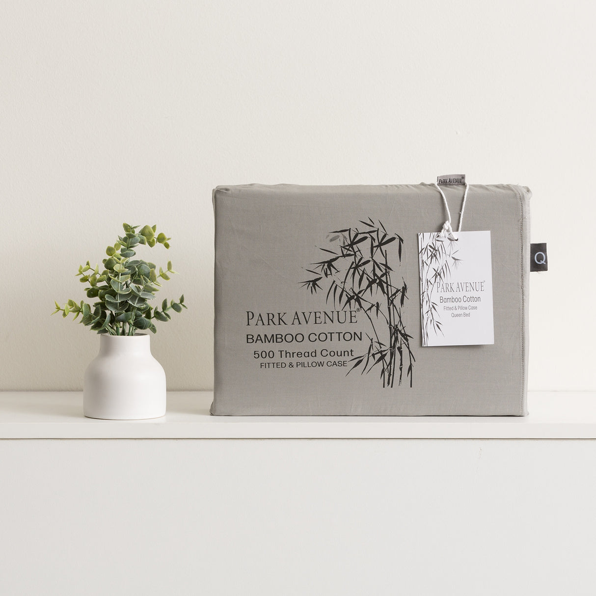 500TC Superior Bamboo Cotton Hotel Quality Fitted Sheet Combo Set by Park Avenue