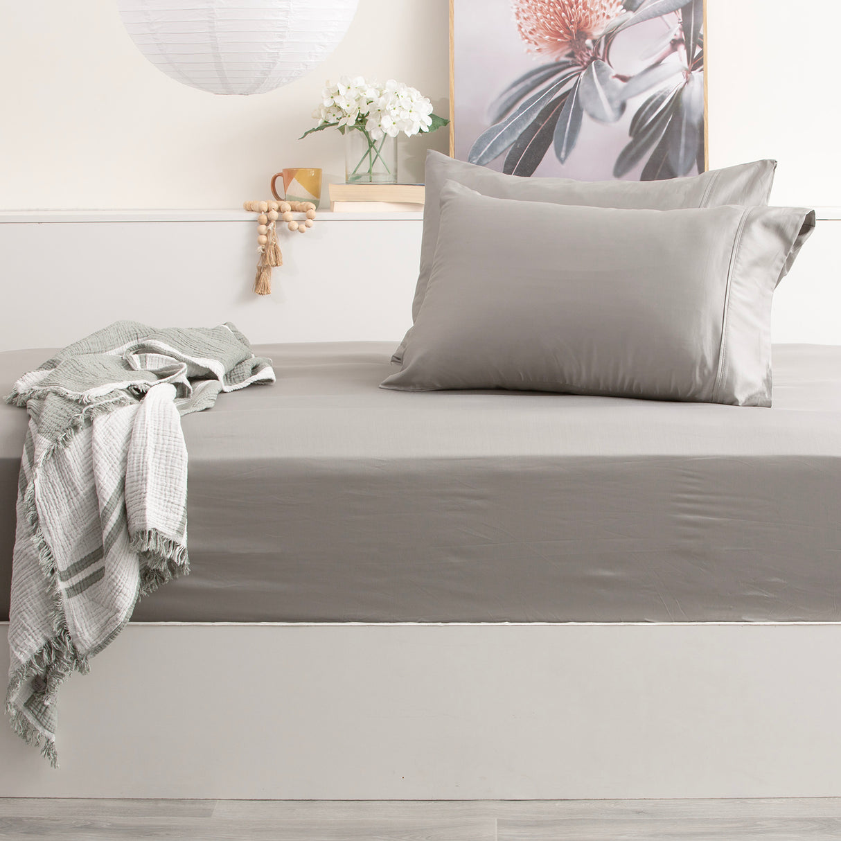 500TC Superior Bamboo Cotton Hotel Quality Fitted Sheet Combo Set by Park Avenue